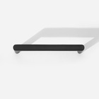 Puxador Para Móvel Alça Sobrepor 128 Mm Zamac (cartago Preto