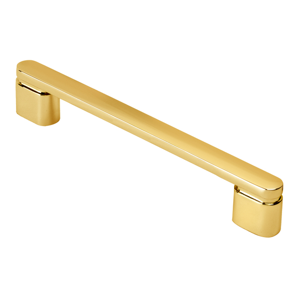 Puxador Para Móvel Alça Sobrepor 128 Mm Zamac (memphis Dourad