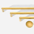 Puxador Para Móvel Alça Sobrepor 192 Mm Zamac (cartago Dourad