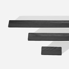 Puxador Para Móvel Alça Sobrepor 192 Mm Zamac (troia Preto Fo