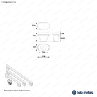 Puxador Para Móvel Ponto Zamac (memphis Dourado)