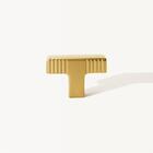 Puxador Para Móvel Ponto Zamac (petra Dourado Fosco)