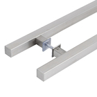 Puxador para Porta 100cm Aço Escovado Quadrado Geris