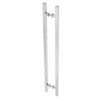 Puxador para Porta 100cm Aço Polido Quadrado Geris