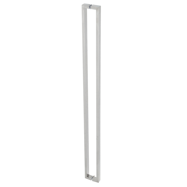 Puxador para Porta 150cm Aço Inox Polido Prata H40 Geris