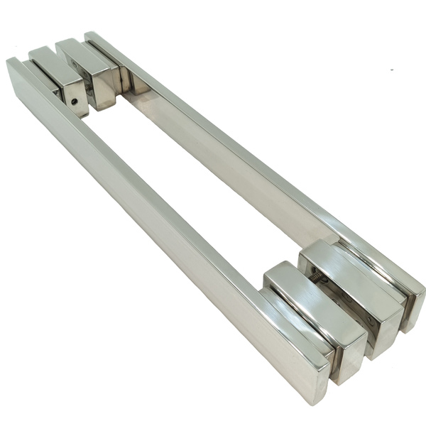 Puxador Para Porta 30x20cm 100cm Inox Polido Guarapari