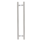 Puxador para Porta 75cm Aço Escovado Quadrado Geris