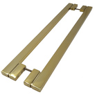Puxador Para Porta Aço Inox 30x15mm 100cm Gold Marbela