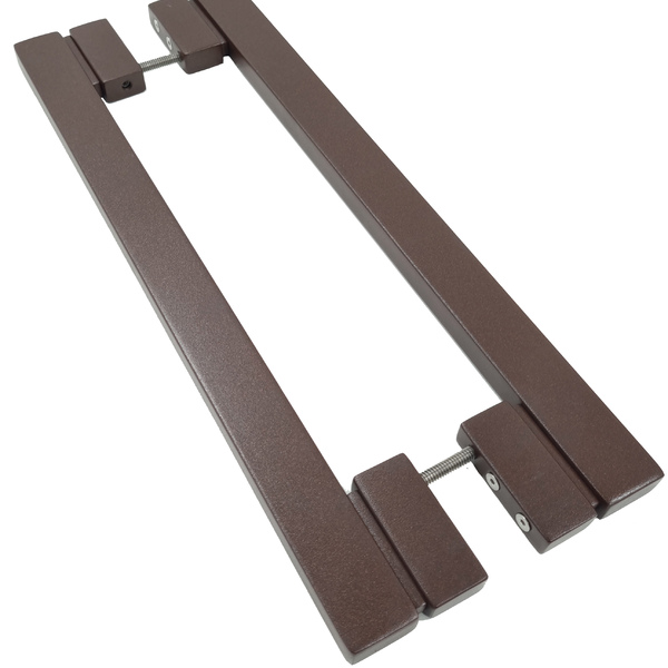 Puxador Para Porta Aço Inox 30x15mm 60cm Corten Marbela