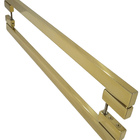 Puxador Para Porta Aço Inox 30x15mm 60cm Gold Marbela
