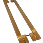 Puxador Para Porta Aço Inox 30x15mm 80cm Red Gold Marbela