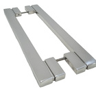 Puxador Para Porta Aço Inox 35x15mm 60cm Polido Marbela