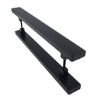 Puxador Para Porta Aço Inox 40x15mm 180cm Preto Itaoca