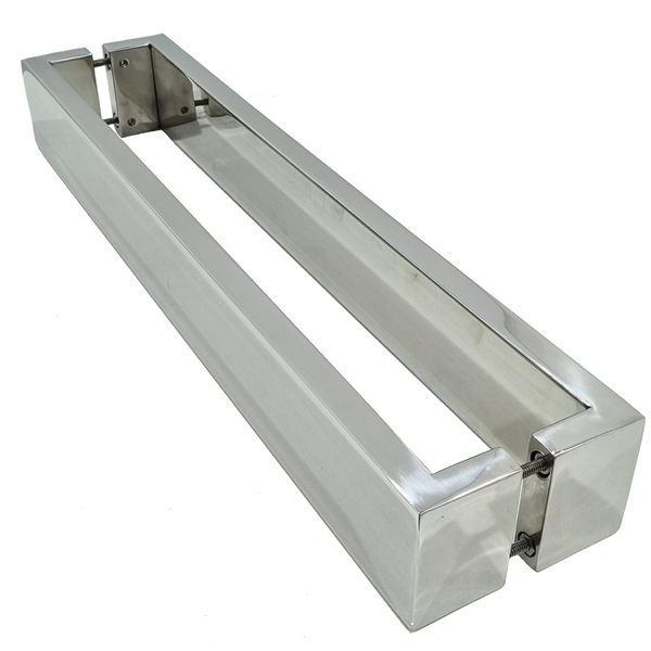 Puxador Para Porta Aço Inox 80x20mm 120cm Polido Jacaraipe