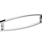 Puxador Para Porta Barra Chata Curvo 100 Cm Polido