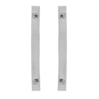 Puxador para Porta de Madeira e Vidro Barra Curva 40cm Aço Inox Escovado