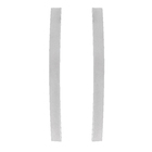 Puxador para Porta de Madeira e Vidro Barra Curva 50cm Aço Inox Escovado