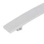 Puxador para Porta de Madeira e Vidro Barra Curva 50cm Aço Inox Polido