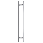 Puxador para Porta de Madeira e Vidro Barra Reta 100cm Alumínio Preto