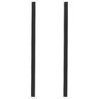 Puxador para Porta de Madeira e Vidro Barra Reta 100cm Alumínio Preto