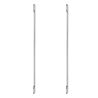 Puxador Para Porta de Madeira, Vidro e Metal Barra Reta 100cm Aço Inox Escovado