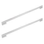 Puxador Para Porta de Madeira, Vidro e Metal Barra Reta 100cm Aço Inox Polido