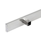 Puxador para Porta de Madeira e Vidro Barra Reta 100cm Aço Inox Polido