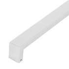 Puxador para Porta de Madeira e Vidro Barra Reta 102cm Aço Inox Polido