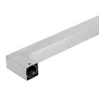 Puxador para Porta de Madeira e Vidro Barra Reta 103cm Aço Inox Escovado