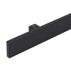 Puxador para Porta de Madeira e Vidro Barra Reta 120cm Alumínio Preto