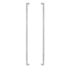 Puxador para Porta de Madeira e Vidro Barra Reta 123cm Aço Inox Escovado