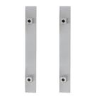 Puxador para Porta de Madeira e Vidro Barra Reta 30cm Alumínio Cromado Acetinado