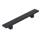 Puxador para Porta de Madeira e Vidro Barra Reta 30cm Alumínio Preto