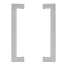 Puxador para Porta de Madeira e Vidro Barra Reta 30cm Aço Inox Escovado