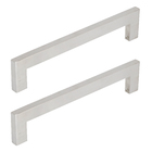 Puxador para Porta de Madeira e Vidro Barra Reta 30cm Aço Inox Escovado