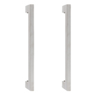 Puxador para Porta de Madeira e Vidro Barra Reta 30cm Aço Inox Escovado