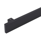 Puxador para Porta de Madeira e Vidro Barra Reta 40cm Alumínio Preto