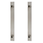 Puxador para Porta de Madeira e Vidro Barra Reta 40cm Aço Inox Escovado