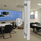 Puxador para Porta de Madeira e Vidro Barra Reta 40cm Aço Inox Escovado