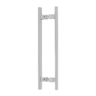 Puxador para Porta de Madeira e Vidro Barra Reta 40cm Inox 201 Escovado