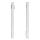 Puxador Para Porta de Madeira, Vidro e Metal Barra Reta 40cm Aço Inox Polido