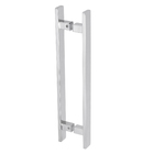 Puxador para Porta de Madeira e Vidro Barra Reta 40cm Inox 201 Polido