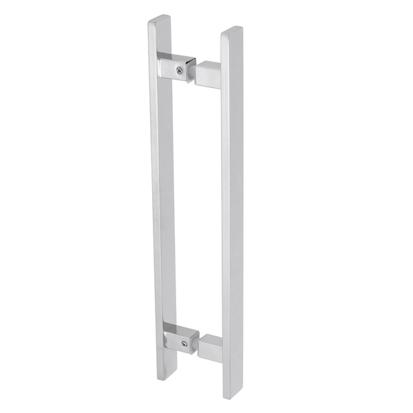 Puxador para Porta de Madeira e Vidro Barra Reta 40cm Inox 201 Polido