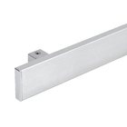 Puxador para Porta de Madeira e Vidro Barra Reta 50cm Aço Inox Polido