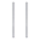 Puxador para Porta de Madeira e Vidro Barra Reta 60cm Alumínio Cromado Acetinado