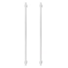 Puxador para Porta de Madeira e Vidro Barra Reta 60cm Alumínio Polido