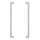 Puxador para Porta de Madeira e Vidro Barra Reta 60cm Aço Inox Escovado