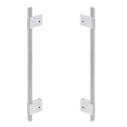 Puxador Para Porta de Madeira, Vidro e Metal Barra Reta 60cm Aço Inox Escovado