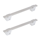 Puxador Para Porta de Madeira, Vidro e Metal Barra Reta 60cm Aço Inox Escovado