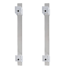 Puxador Para Porta de Madeira, Vidro e Metal Barra Reta 60cm Aço Inox Escovado